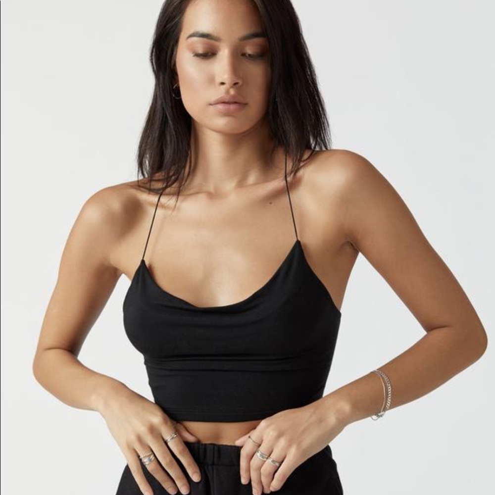 Joah Brown Cross back cami strap tank